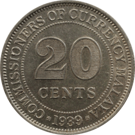 20 centow 1939 malaje a